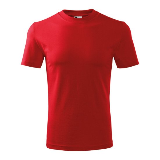 Unisex környakas póló, piros, 160 g/m²