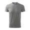 Unisex környakas póló, sötétszürke melírozott, 160 g/m²