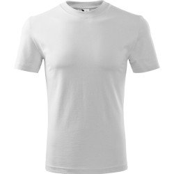 Unisex környakas póló, fehér, 200 g/m²