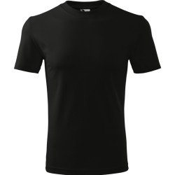 Unisex környakas póló, fekete, 200 g/m²