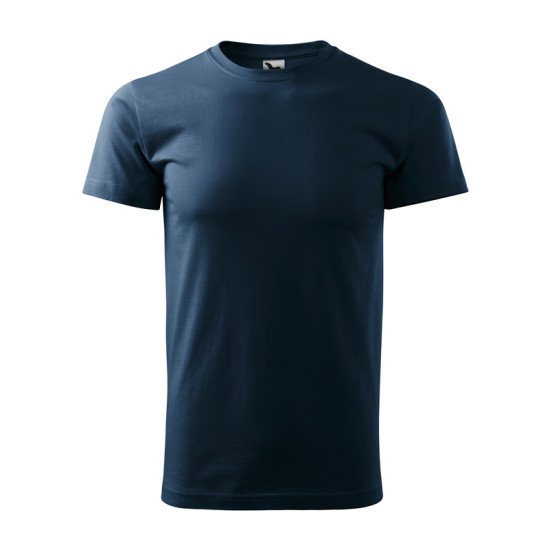 Férfi környakas póló, tengerészkék, 160 g/m²