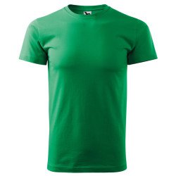 Férfi környakas póló, fűzöld, 160 g/m²