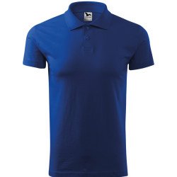 Férfi galléros póló, királykék, 180 g/m²