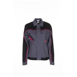 Highline női dzseki, sötétszürke/fekete/piros