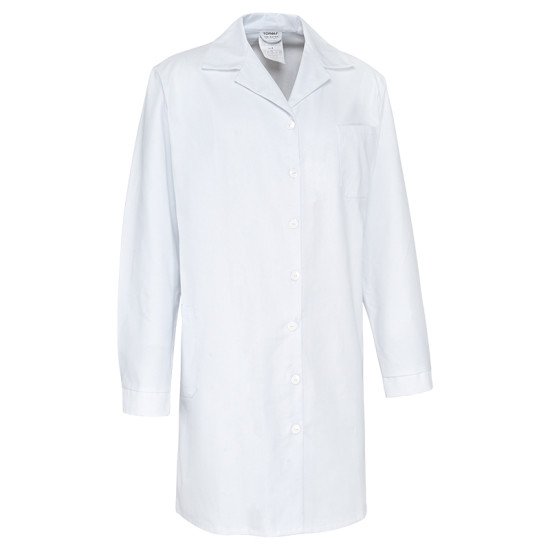 Hosszú ujjú női köpeny, fehér